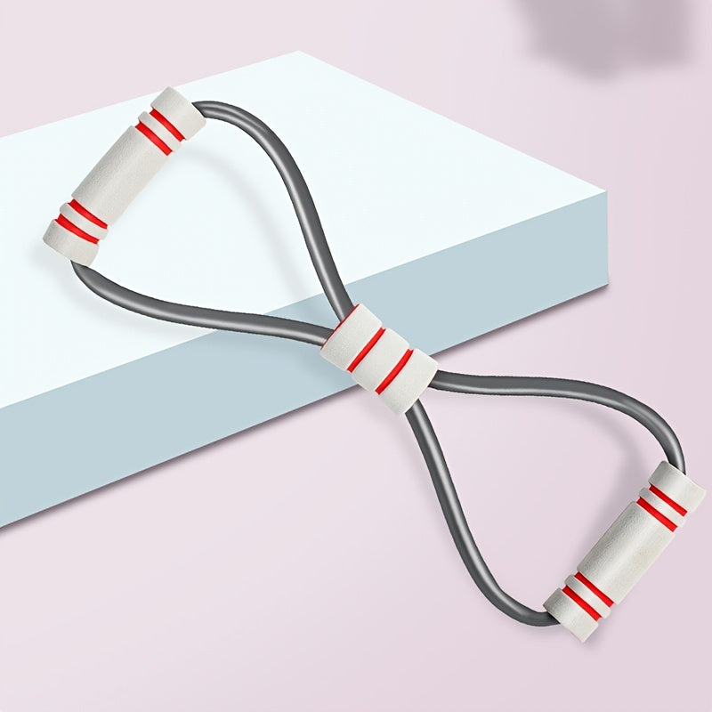 8-Shaped Yoga Resistance Band: Get Fit & Slim at Home with Thick Tension Rope!