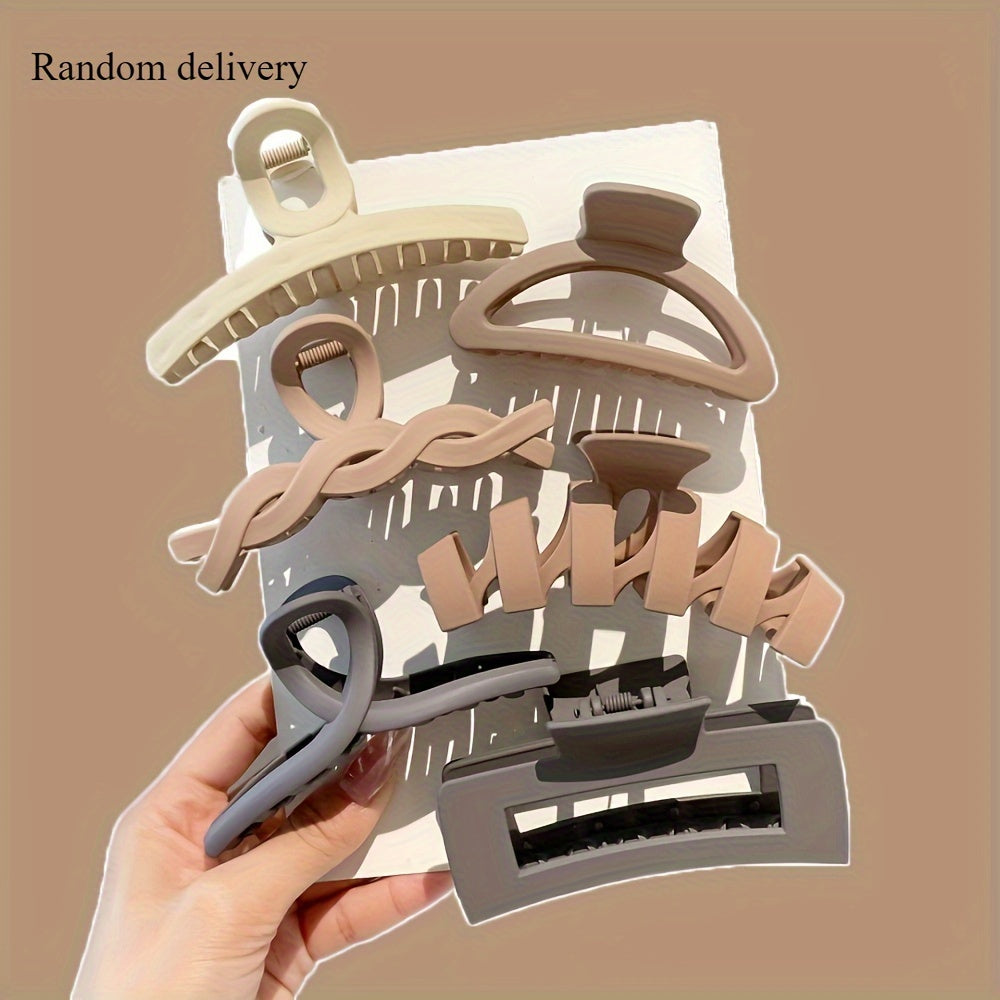 Winter Plush Large Claw Clip for Women's Hair New Style Girl's Curly Hair Shark Clip Hair Accessory