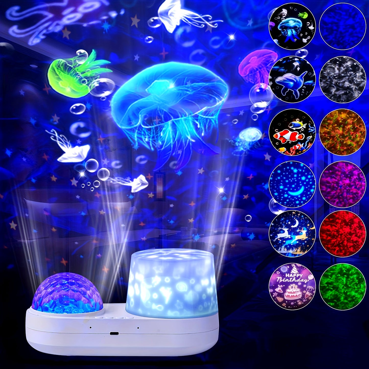 1pc Star LED Night Light Projector Star Ocean Light Girls Toys Suitable for 3-12 Years Old Boys Girls Gifts 3-12 Years Girls Boys Toys Birthday Christmas Gift Bedroom Decor Blue, Best for Christmas