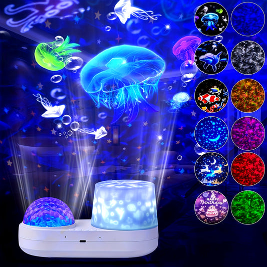 1pc Star LED Night Light Projector Star Ocean Light Girls Toys Suitable for 3-12 Years Old Boys Girls Gifts 3-12 Years Girls Boys Toys Birthday Christmas Gift Bedroom Decor Blue, Best for Christmas