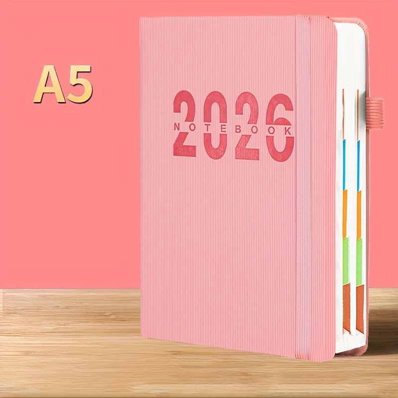 [2026 Daily Planner] 2026 Daily Planner | 365-Day Plan, One Page Per Day, Time Management, Self-Discipline Check-In, Office, 400 Pages, Visual Organization, Easyclean Paper