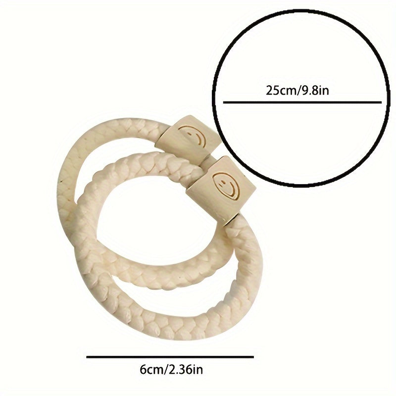 20 Pcs/Set Fabric Minimalist Chic Hair Ties & Elastics - Solid Color, Flexible, Cute, Versatile Ponytail Holders for Ages 14+