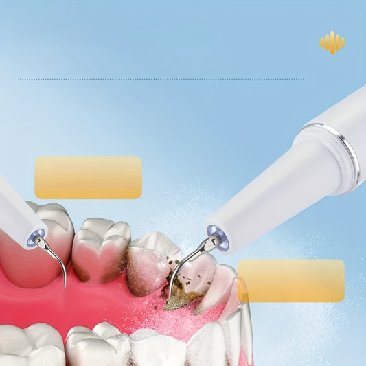 [ProClean Tartar Remover] 5-Level ProClean Tartar Remover Kit | Power Dental Flossers with Adjustable LED Light, 4 Replaceable Heads, and Advanced Dental Calculus Removal for Improved Oral Health and Fresh Breath - Father's Day, Mother's Day Gift