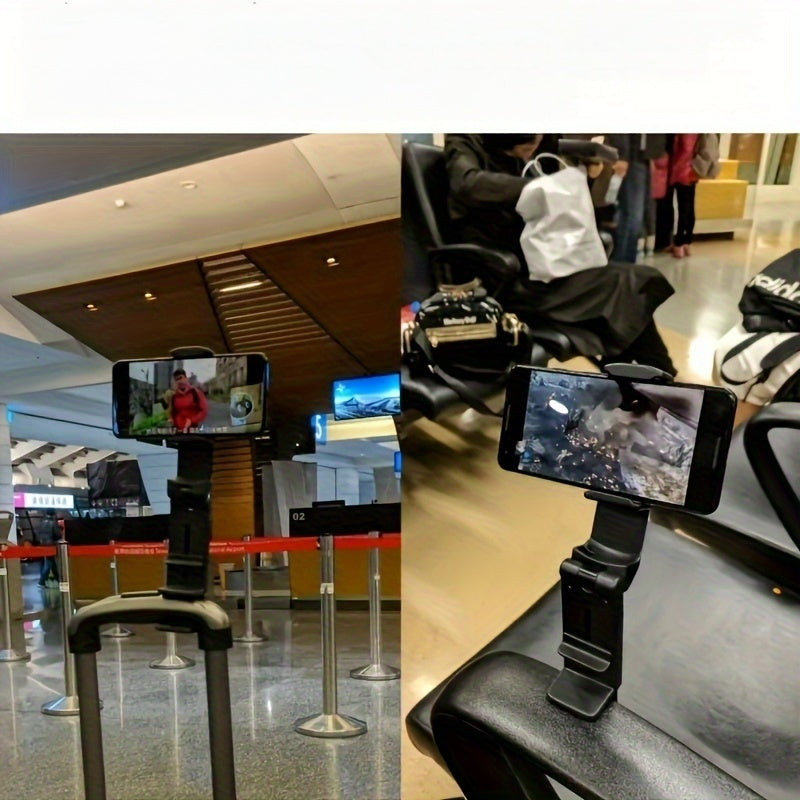 Ultimate Travel Essential: Universal In-flight Plane Phone Stand Holder Mount - Hands-free, Multi-directional & Pocket-size!