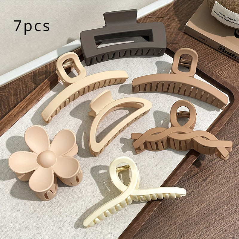 Winter Plush Large Claw Clip for Women's Hair New Style Girl's Curly Hair Shark Clip Hair Accessory