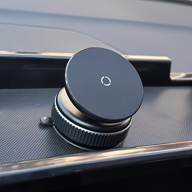 [Magnetic Phone Holder] 360° Rotatable Magnetic Vacuum Suction Cup Phone Holder | Adhesive-Free Telescopic Folding, Suitable for Car and Home Use, Optimal Magnet Ring Effect