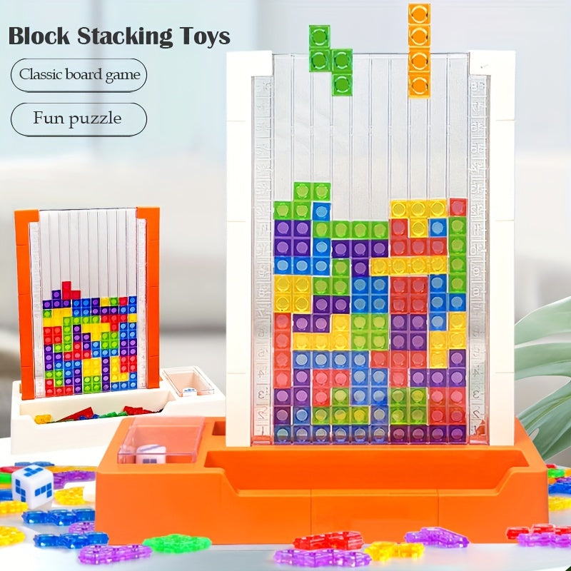 [Creative DIY Brain Teaser] 3D Mixed Color ABS Construction Toys - Creative DIY Stackable Brain Teaser Game Set - Educational Gift for Ages 8+