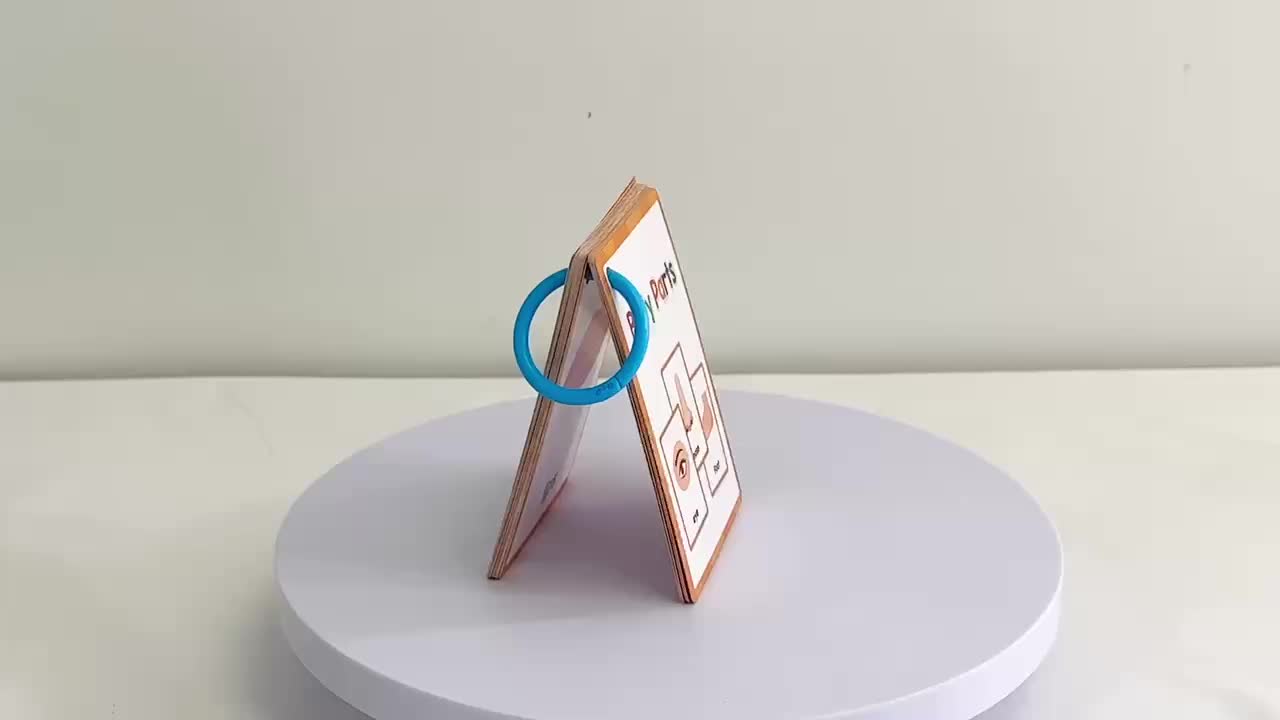 15 Cards 28 Words Youngsters English words Body Parts Cognitive Card learning Flash Cards for Youngsters Education Enlightenment English Learning Card