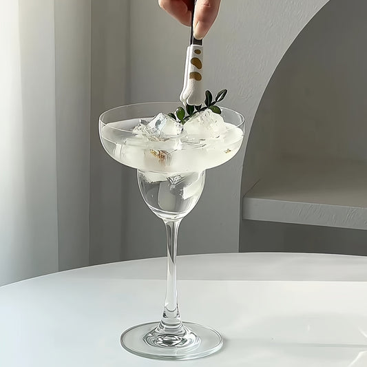 1pc/2pcs Large Margarita Cocktail Glass with Handle, Crystal Glassware, Hand Wash Only, Reusable, Insulated, Classic Design, for Frozen Margarita, Martini, Mixed Cocktails