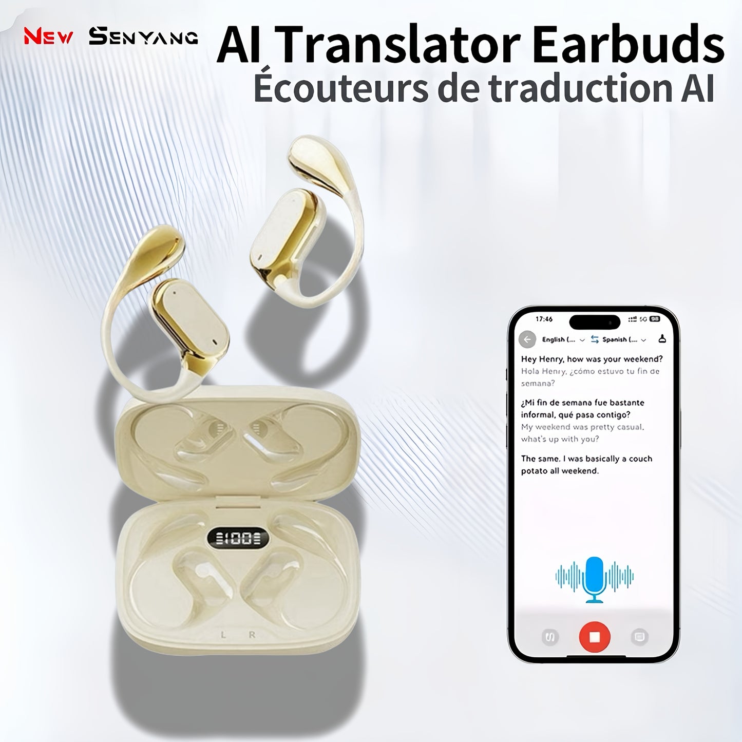 2025 New Senyang AI Translation Wireless Earbuds - Comfortable, Noise-Canceling, Touch-Controlled, Multi-Language Support, Rechargeable Lithium Battery, Ideal for Travel, Socializing, Studying, and Sports - Adult Movie and Game Themed, Travel Headphones |