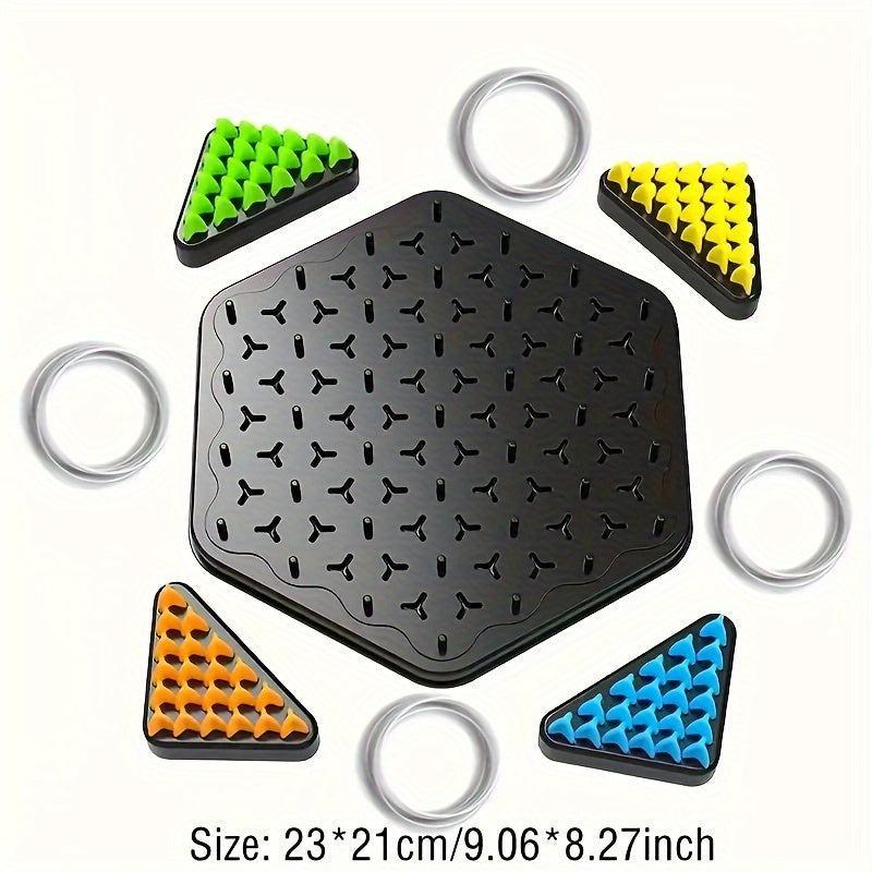 [Interactive | Family] Interactive Family Game Triangle Chain Chess | Enhances Logical Thinking & Puzzle Skills | Birthday Gifts Christmas, Halloween Gift for Kids
