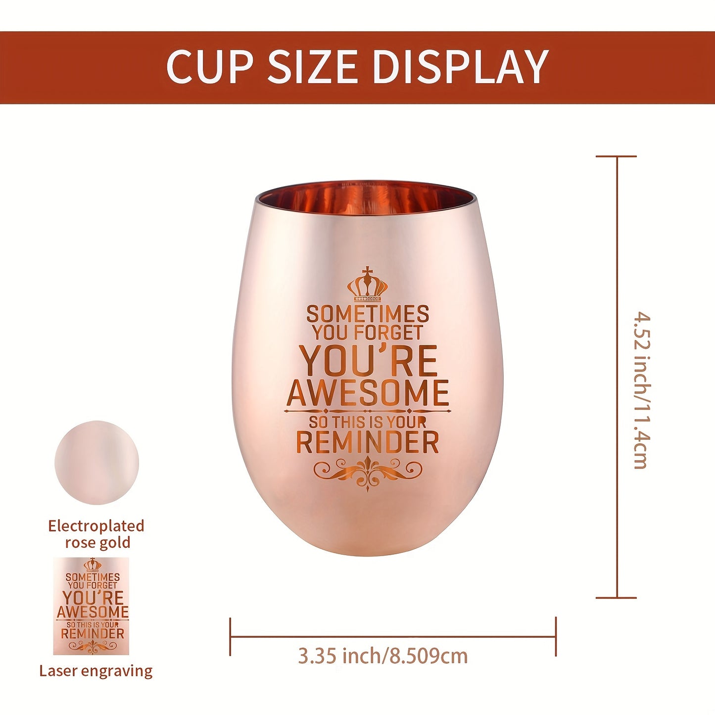 1pc Rose Golden Beer Mug, Reminder Cup for Coworkers, Teachers, Moms, and Best Friends, Perfect for Summer and Winter Drinks, Appreciation Gift