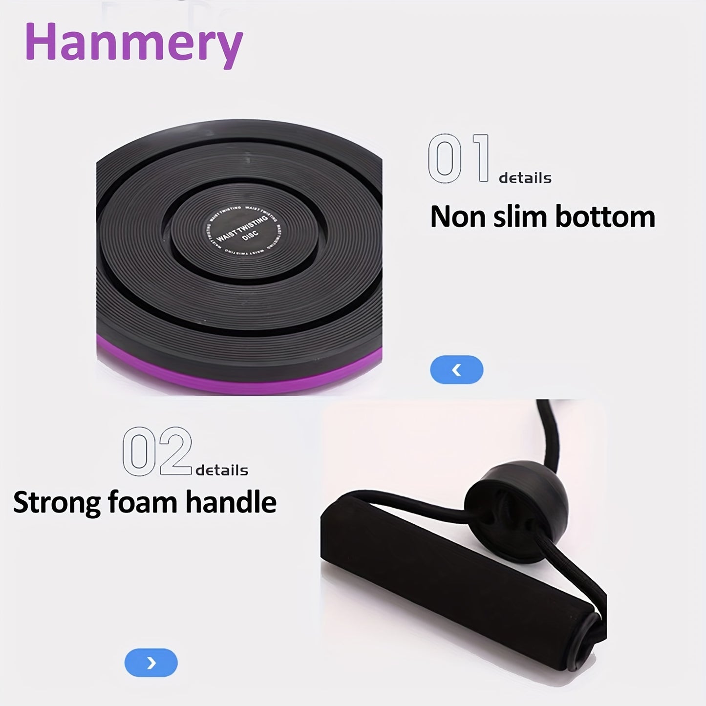 Waist Twisting Plate 1pc - 25cm/9.84in With Tension Pull Rope, Foot Massage Board - For Waist Training, Body Shaping, Fitness