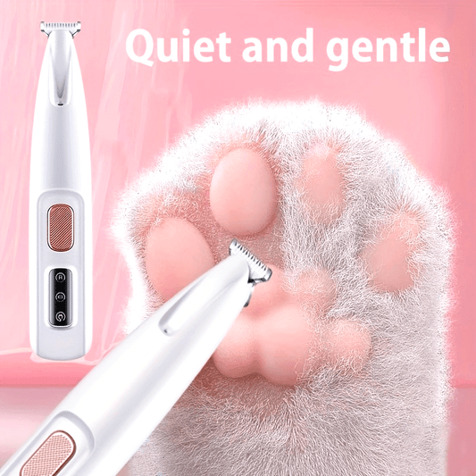 Pet Grooming Clippers LED Assisted Lighting Safe Low Noise USB/Battery Life Pet Beauty Electric Trimmer LED Light Assistance Safe Low Noise USB/Battery Life