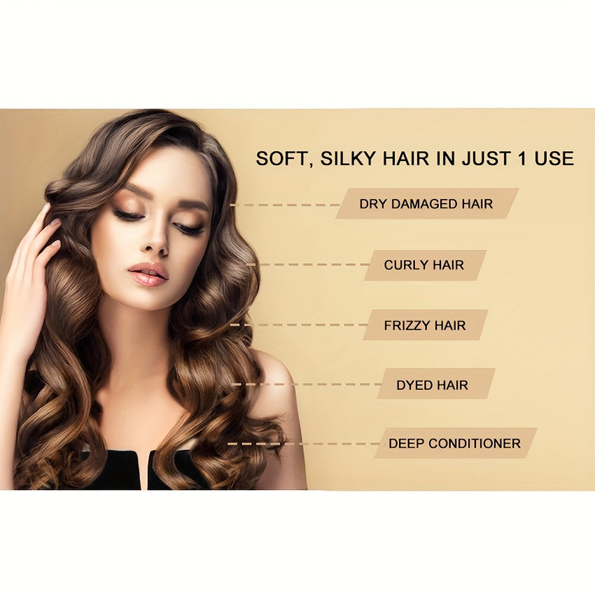 250ml Keratin Hair Care Mask for Deep Moisturizing, Magically Repairs Damage, Smooth, Glossy, Straightened Professional Hair Care, Curls Hair Care