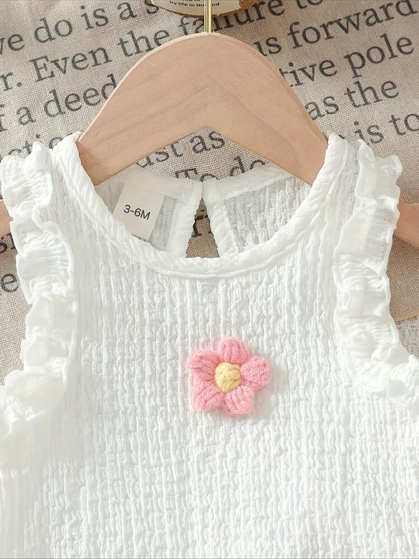 [2pcs Summer Set] 2pcs New Summer Cute Floral Lace Flower Tank Top and Shorts Set for Baby Girls P101596