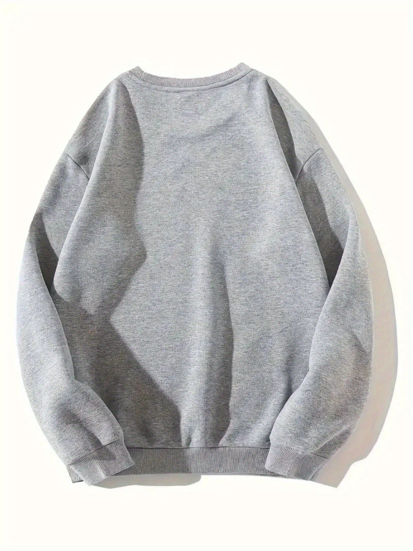 1pc Graphic Print Oversized Sweatshirt - Women'S Casual Long Sleeve Fleece-Lined Crew Neck Pullover, Soft & Cozy, Maroon with Pink & White Design, Perfect for Fall/Winter, Oversized Sweatshirt