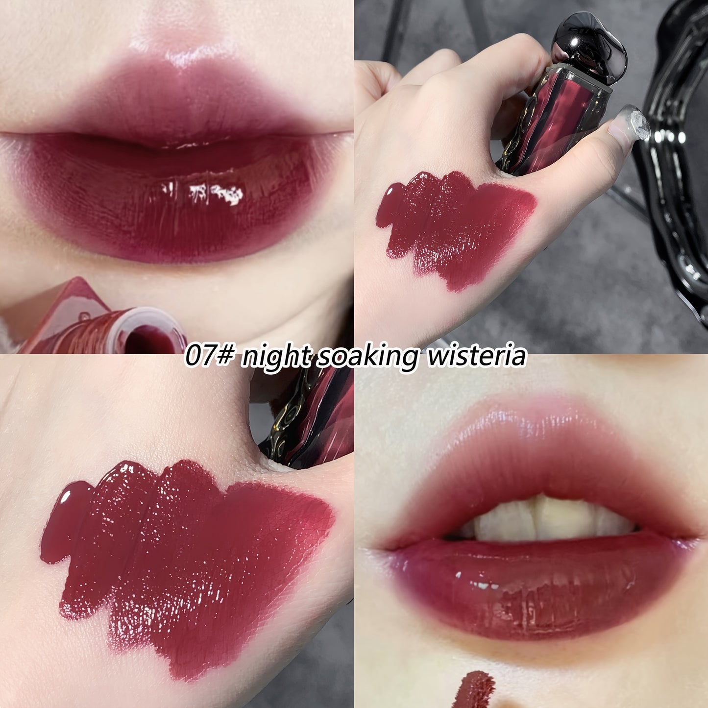 Ice Mountain Lava Moisturizing Lip Glaze Watery Lustrous Mirror Dewy Finish Glazed Lip Moisturizing Hydrating Lifting Lip Lotion Autumn And Winter Tinted Lipstick