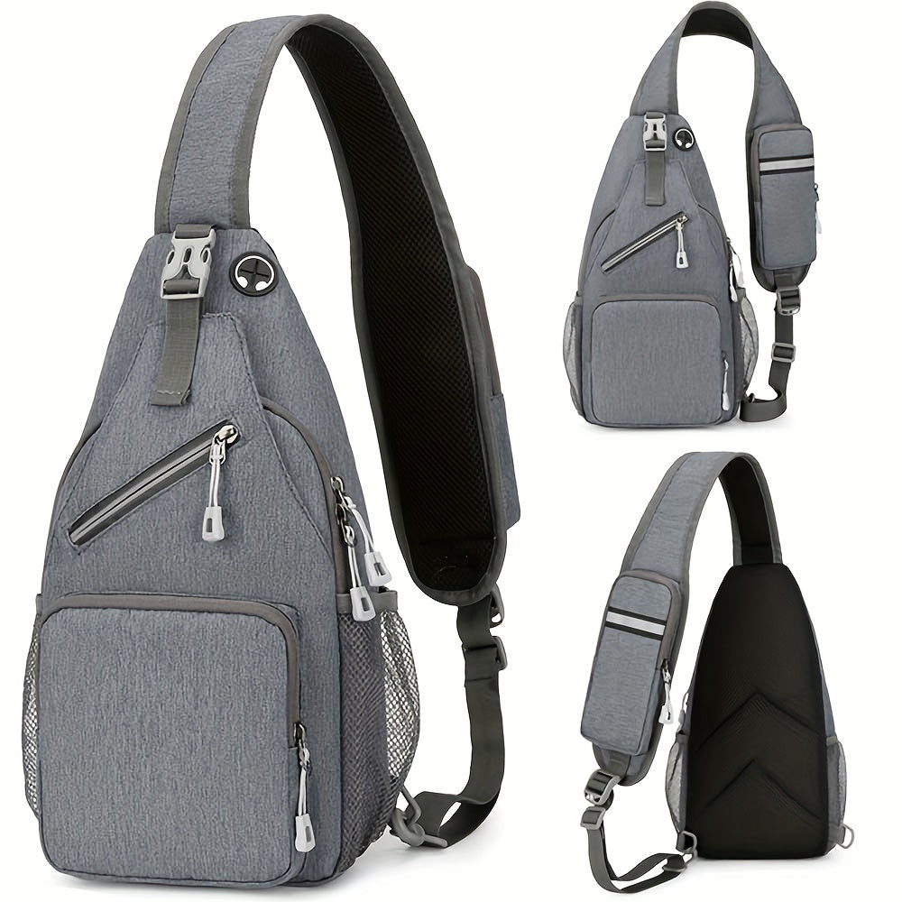 Sling Bag Lightweight Crossbody Sling Backpack for Women Men Large Shoulder Chest Bag Daypack for Hiking Traveling