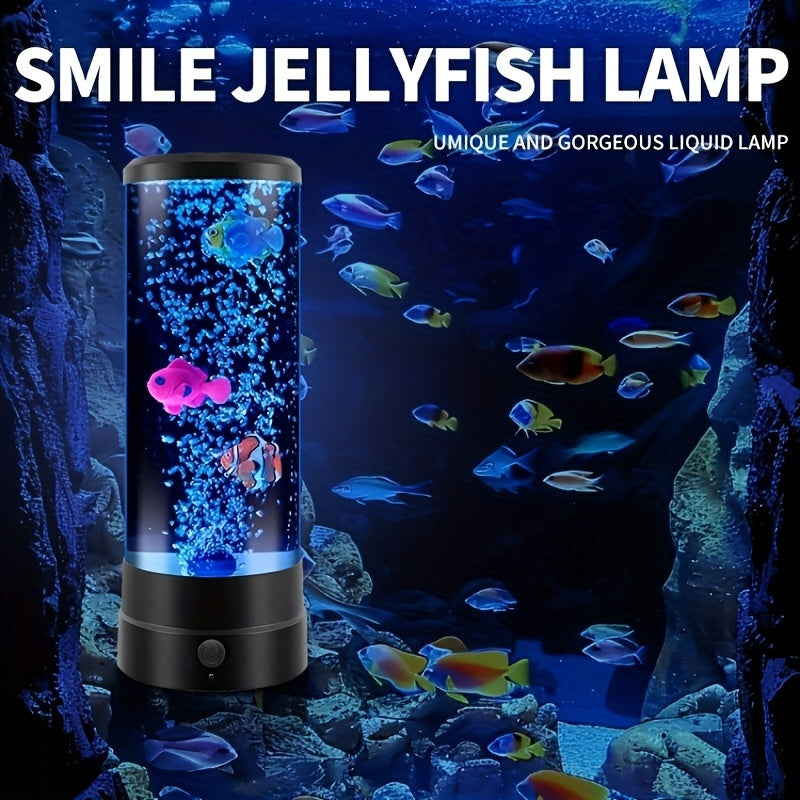 12-inch LED Bubble Fish Atmosphere Lamp Bedroom Table Lamp Gift Acrylic Bedside Lamp Strictly Selected Home Decoration Night Light