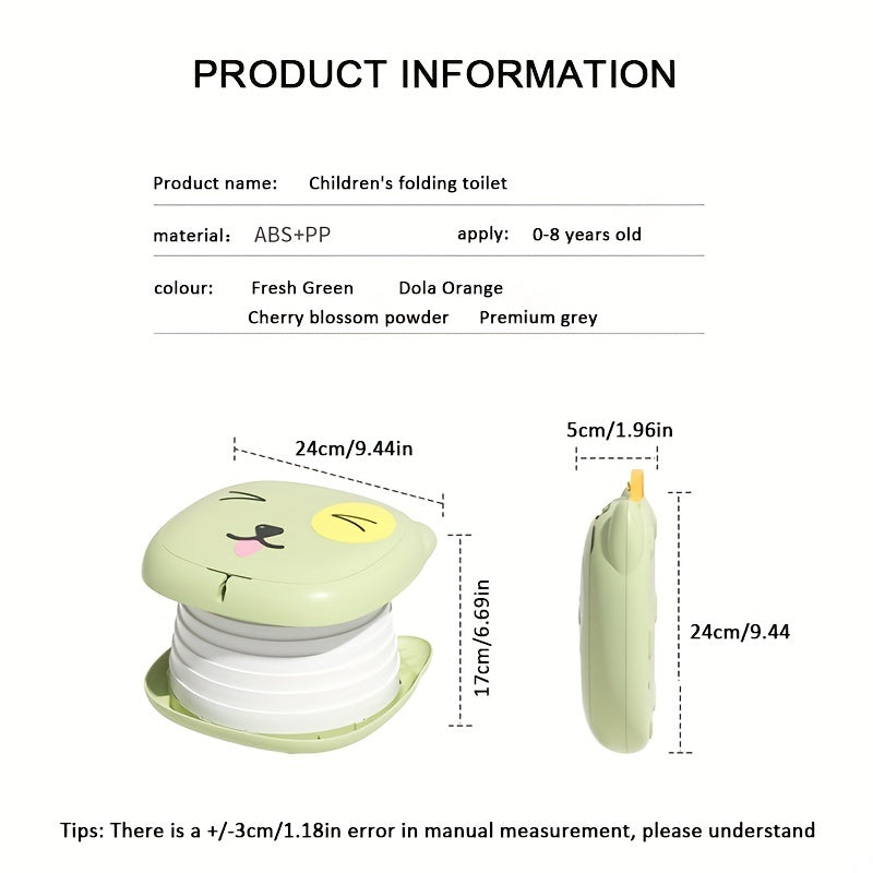 [Portable Potty] 1pc Portable Folding Potty Seat | Child Kids Travel Toilet, Foldable Emergency Potties, Infant Boys Girls Baby Training Toilet