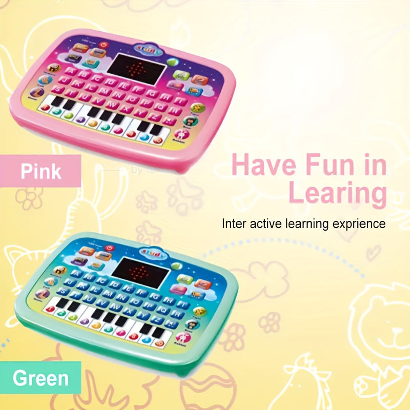 Tablet for Kids with LED Screen, Learning Mat for Teaching Alphabet, Numbers, Words, Music, Math, Interactive Electronic Toy forEarly Development, Suitable for and Girls, Halloween and Christmas Gifts