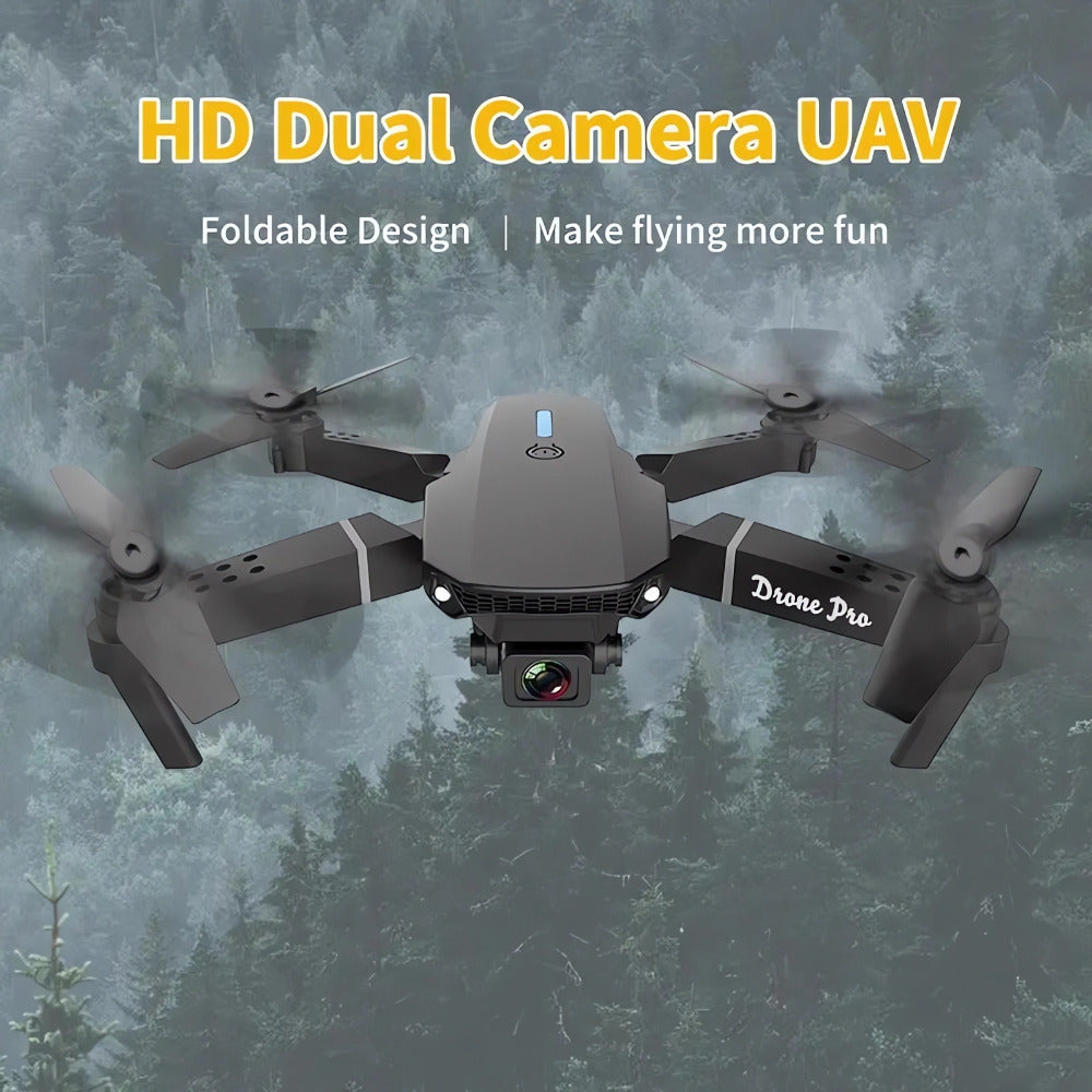 Top Selling Remote Control Aircraft HD Dual Camera Foldable Remote Control Drone One Click Easy Take-off and Landing Remote Control Quadcopter for Beginners and Enthusiasts Affordable Drone Halloween, Christmas and New Year Holiday Gifts