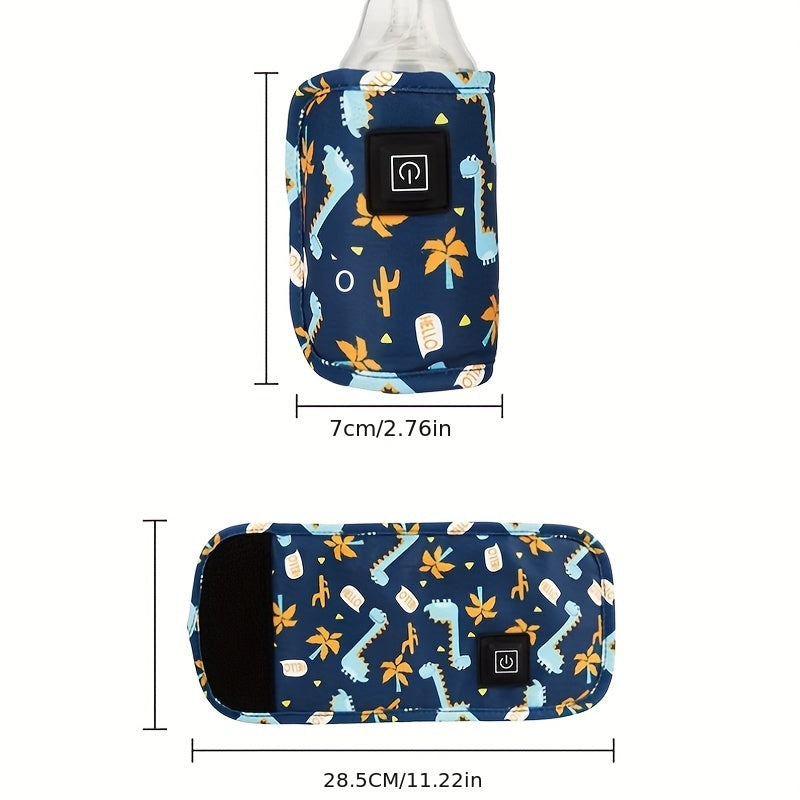 Portable USB Milk Water Warmer, Travel Stroller Insulated Bag, Nursing Bottle Heater for Christmas, Halloween, Thanksgiving Day Gift