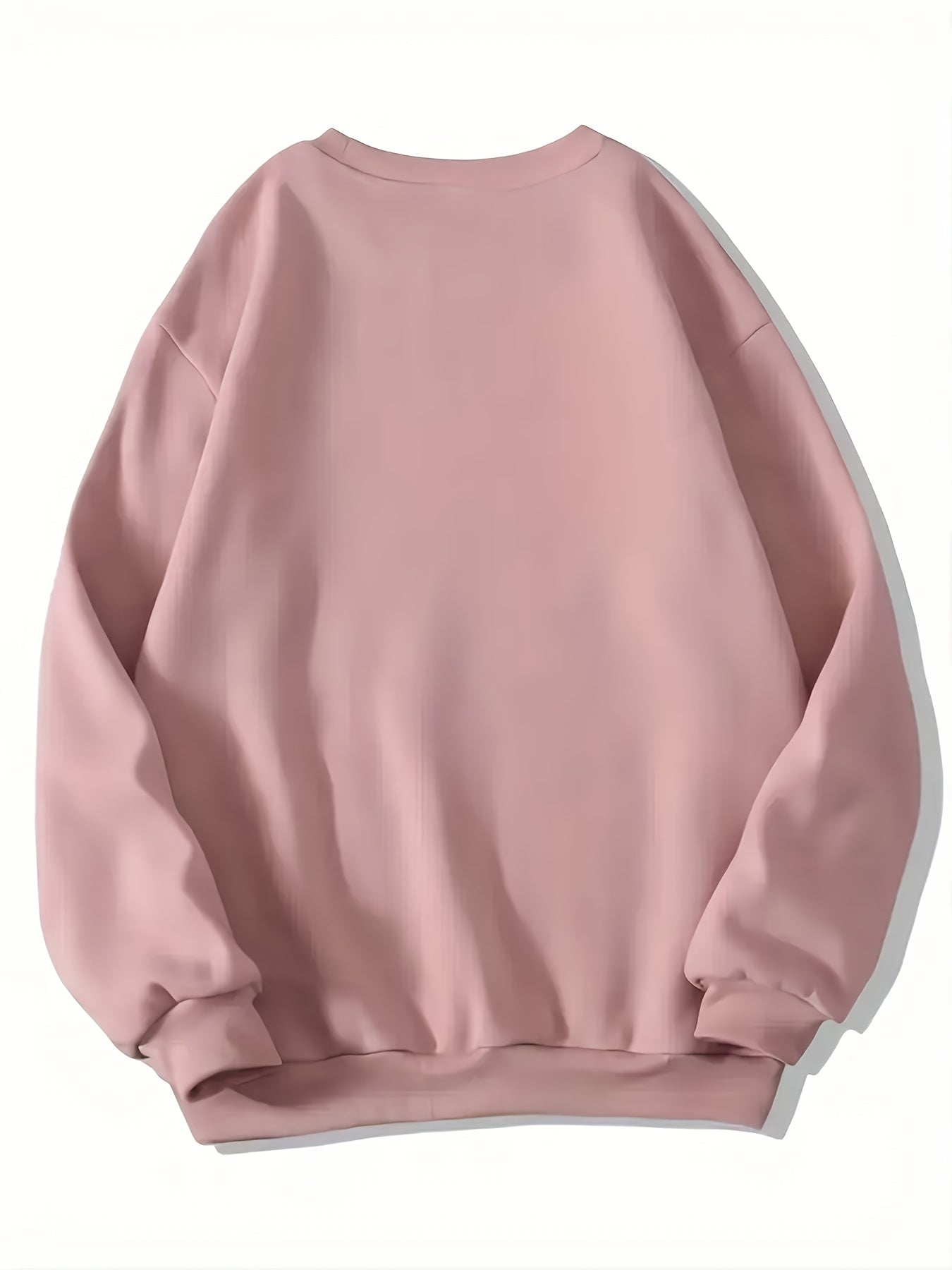 Women'S Casual Crew Neck Sweatshirt with "Calvin" Letter Print - Soft Blue, Long Sleeves, All-Season Comfort, Casual Wear|Graphic Sweatshirt|Comfortable Fit, Sweater Hoodie