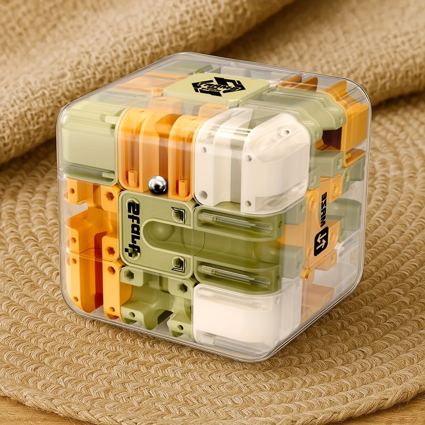 [3D Maze Cube] 3D Maze Cube, Educational Toy for Kids | Teaser Toy, Birthday Party Favors, Ages 3+, Color Random