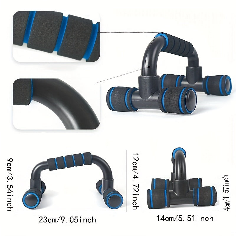 [Cushioned Push Up] Cushioned Foam Push Up Bars | Non-Slip Structure - Perfect for Men & Women's Exercise!