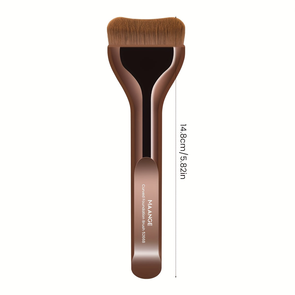 [MAANGE Makeup Brush] MAANGE Soft Nylon Foundation Brush - Travel-Friendly Makeup Brush for Even Application, Metal Handle, Ideal for All Skin Types, Perfect Mother's Day Gift, Essential Makeup Brush