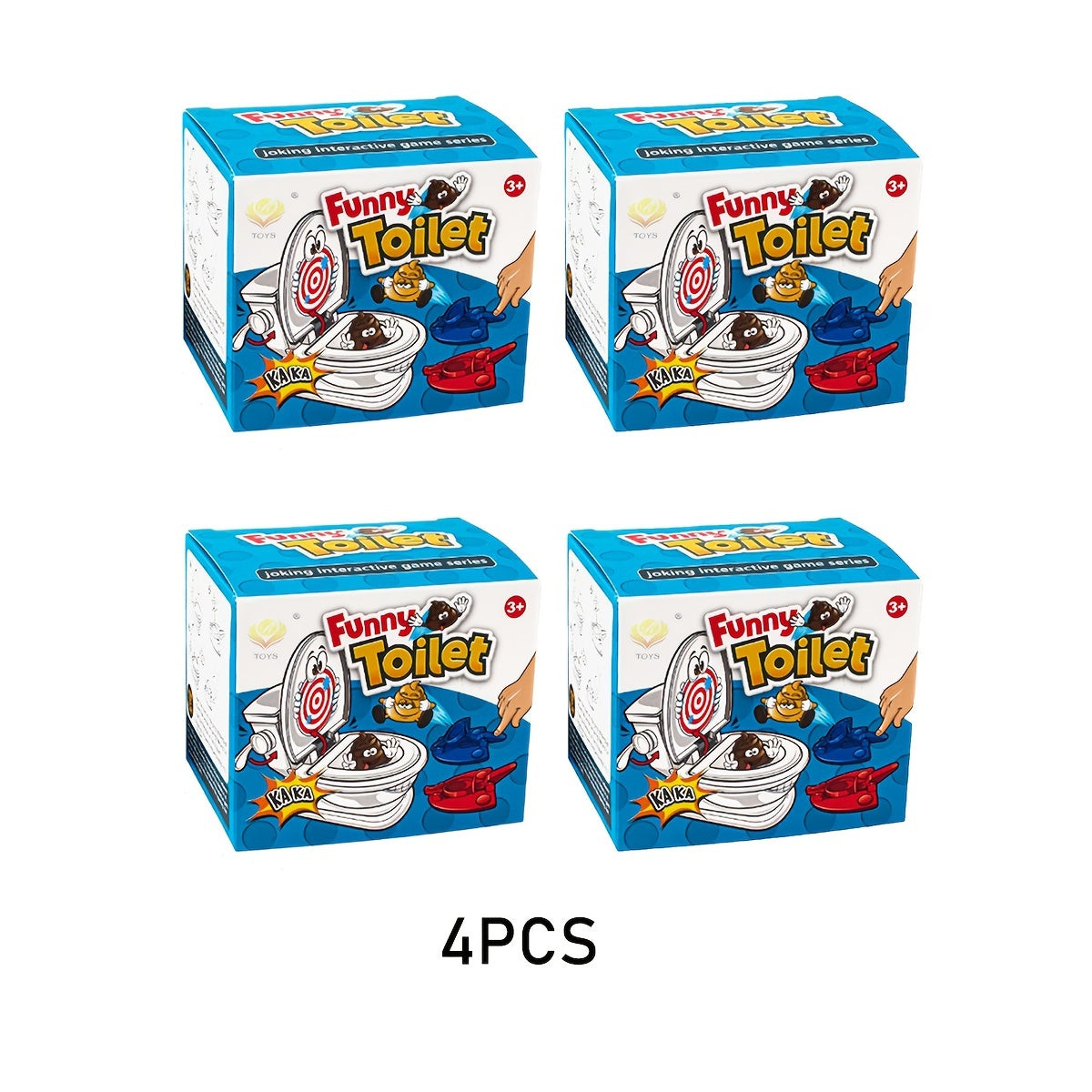 [Poop Shooting Game] Fast Crazy Poop Shooting Game - Poop Shooting | Fun Family Game for Youngsters - Includes 1 Toilet, 2 Quick Launchers, 6 Soft Plastic Toy Poops, Suitable for 3 4 5 6 7 8 9 Years Old Boys and Girls Toy Gift