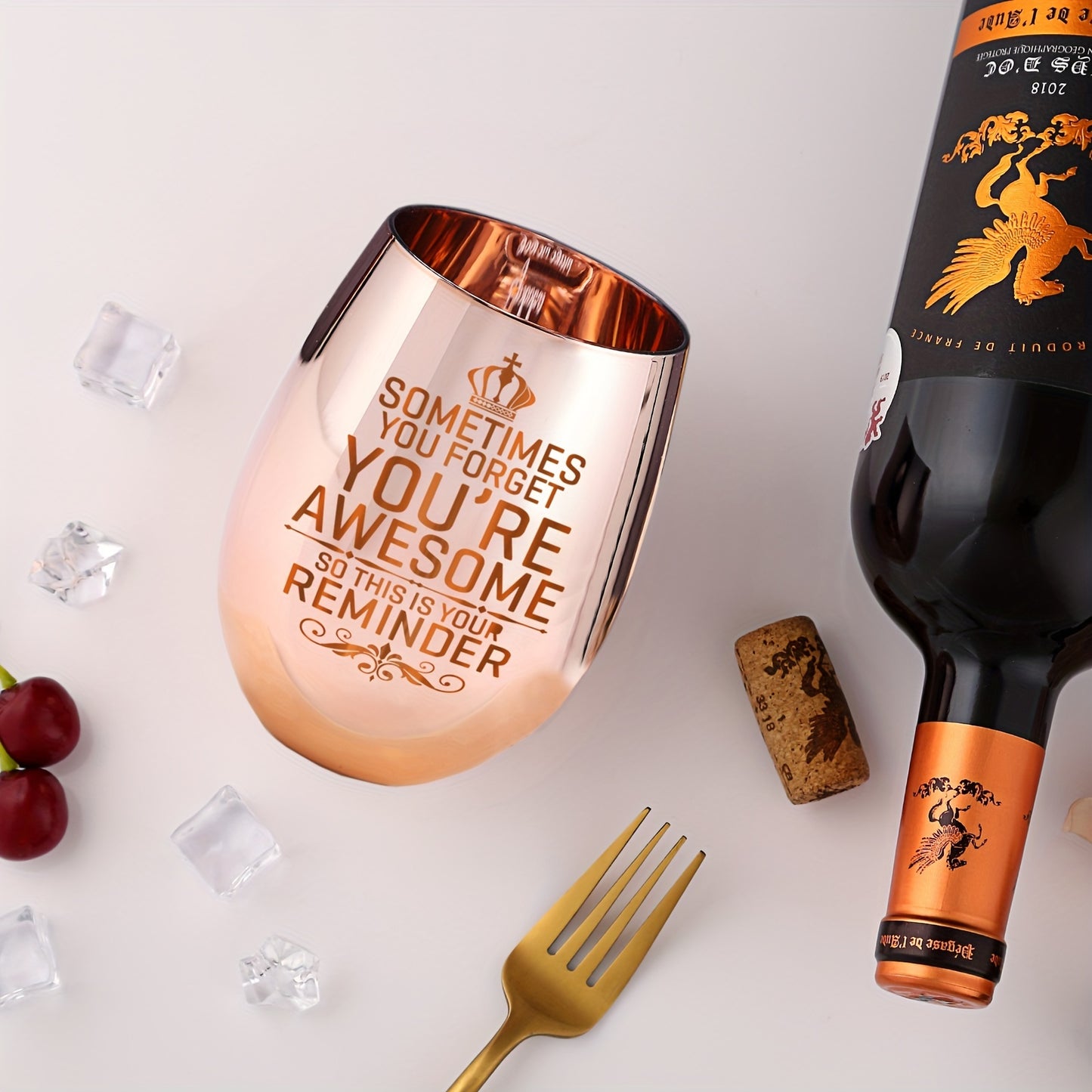 1pc Rose Golden Beer Mug, Reminder Cup for Coworkers, Teachers, Moms, and Best Friends, Perfect for Summer and Winter Drinks, Appreciation Gift