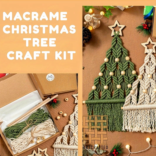 2pcs Woven Christmas Tree DIY Kit Christmas Crafts Gift Kit Suitable For Family And Friends Perfect Holiday Gift