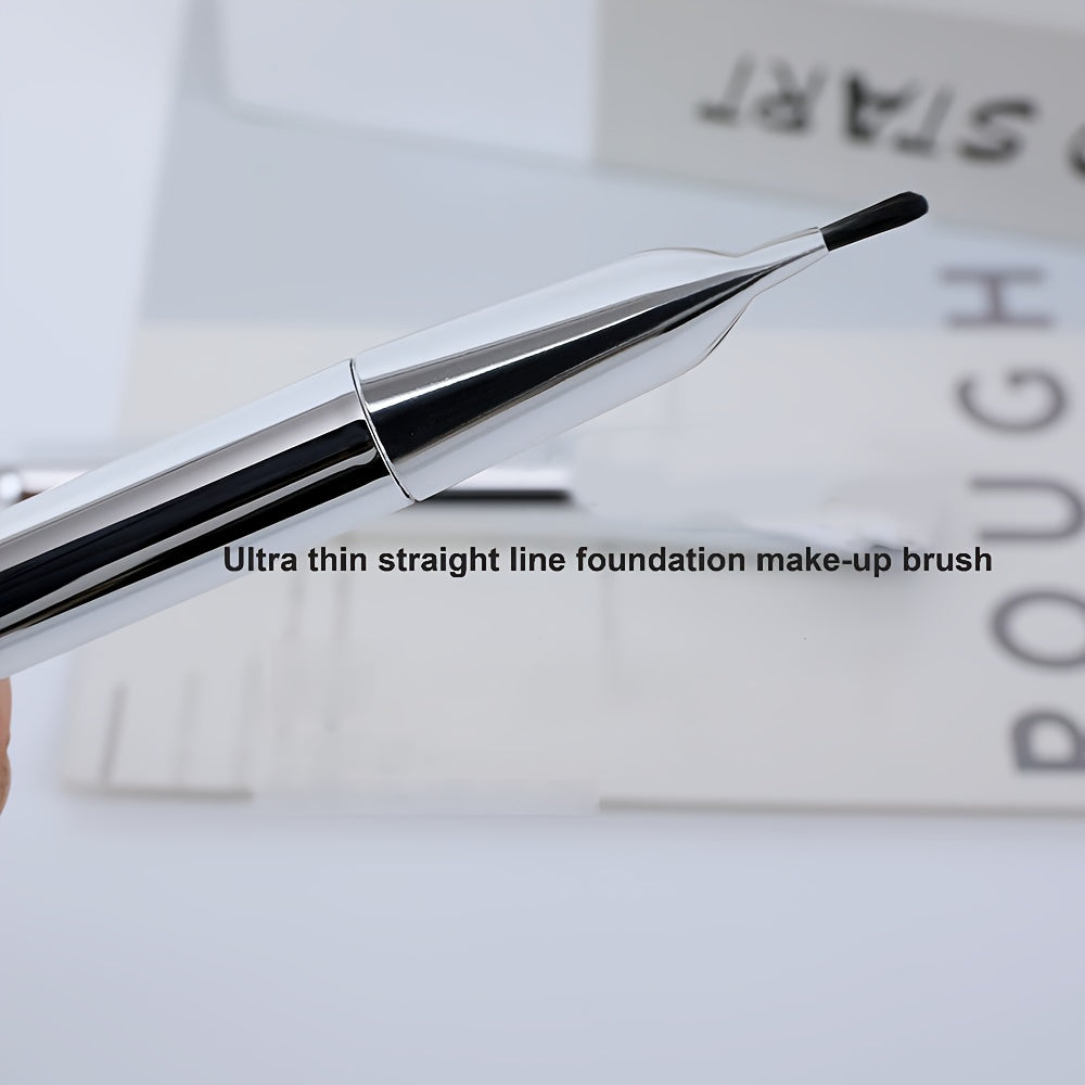 Ultra-Thin Foundation Brush, Lightweight Facial Contour Brush, Flat Head Mask Brush, Hybrid Foundation Cream Makeup Brush, One-Brush Skincare Tool