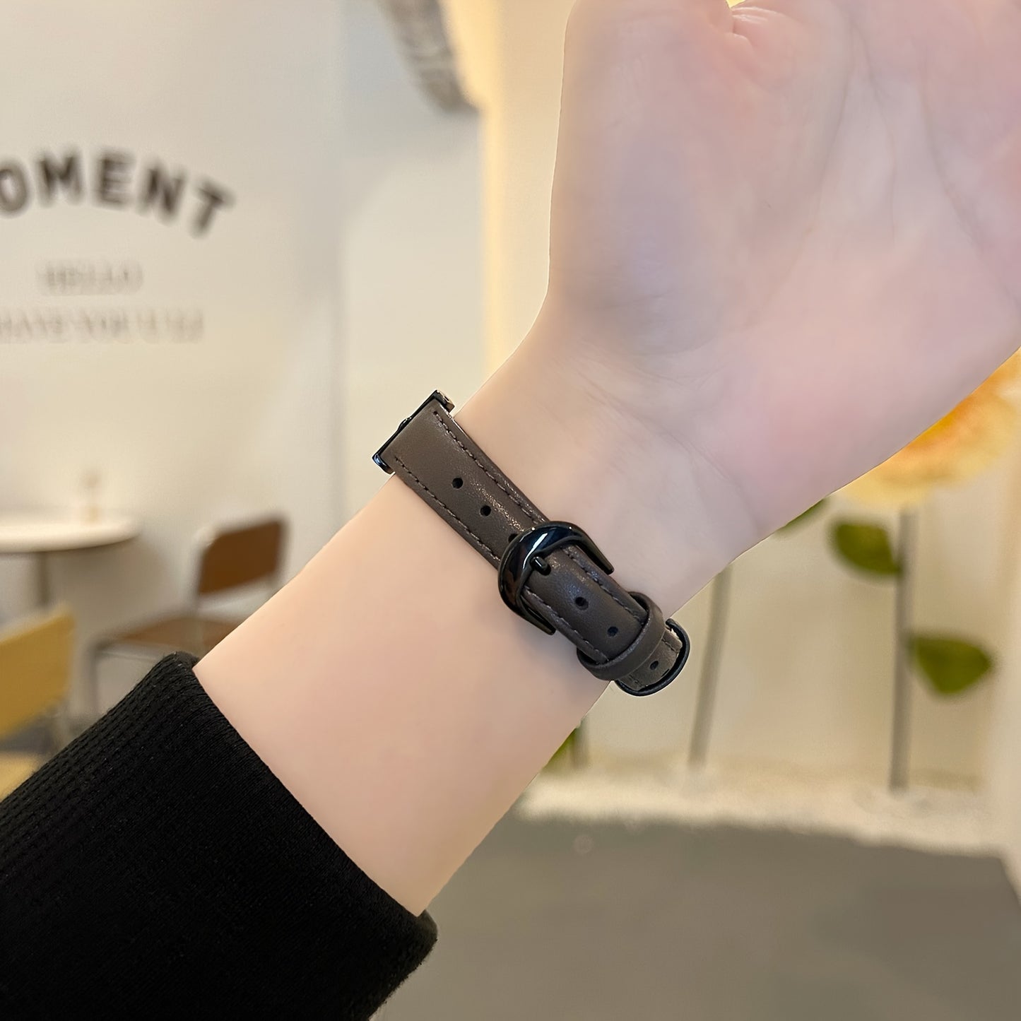 [For Apple Watch Synthetic Leather] Synthetic Leather Smartwatch Band for Apple Watch Series SE, 8, 7, 6, 5, 4, 3, Ultra - Fashionable D-Buckle Design, High-End Niche Creative Replacement Strap