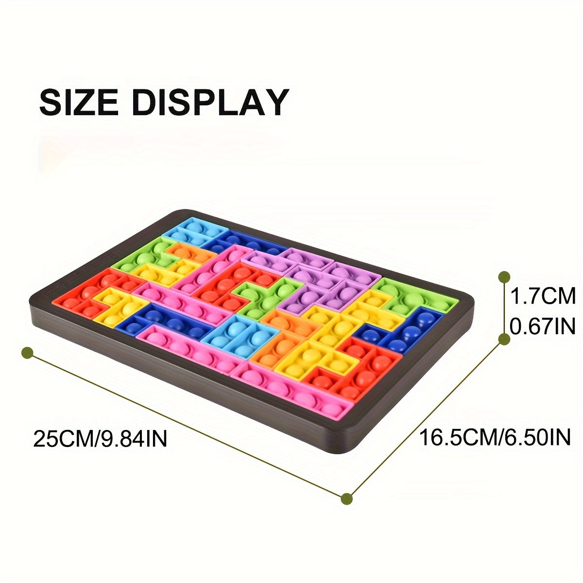 Soft Silicone Puzzle Building Blocks - Relax & Brain Teaser Game for Parent-Youngsters Bonding, Educational Toy