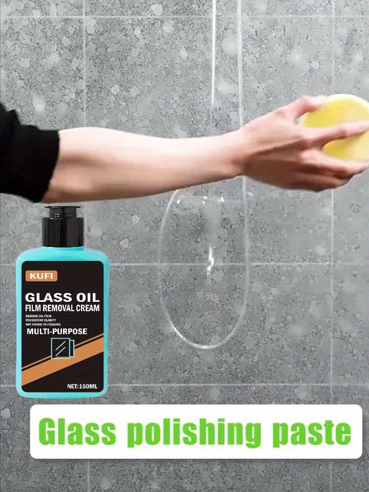 Glass Cleaner for Bathroom, Shower Removal of Oxidation Layer, Car Glass Polish Brightens Windows Suitable for Automotive and Home Use