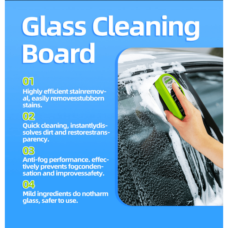 Car Glass Oil Film Brush x1 + Towel Set x2