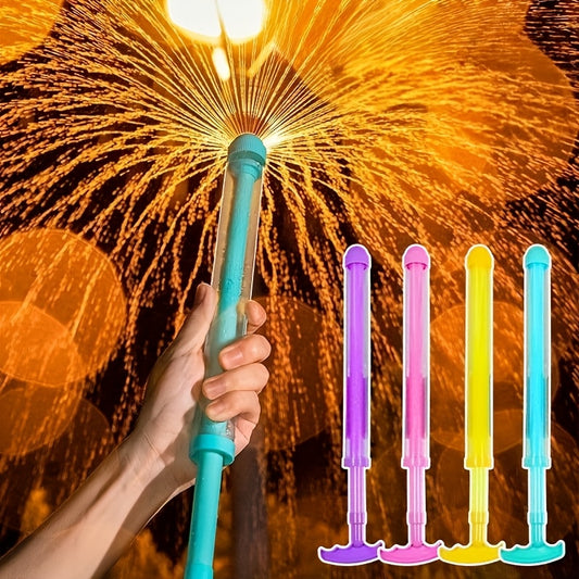[New Model Firework Sprayer] 2025 New Model 1pc Pink Plastic Firework Water Sprayer | 4 Color Options, Romantic Fireworks Photography Prop, High-Pressure Fountain for Party Games and Pool Photoshoots