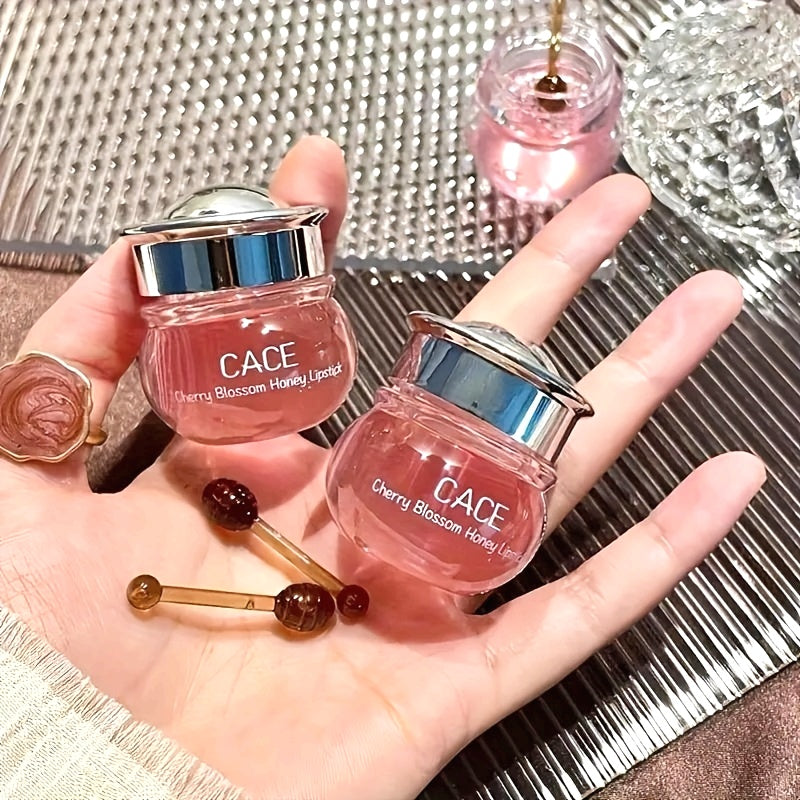 [Natural Lipstick] Natural Moisturizing Rose Cherry Honey Peach Lipstick & Lip Oil Mask | Hypoallergenic Matte Finish, Unisex Lip Balm for All Light Beige Types, Smooth Lines