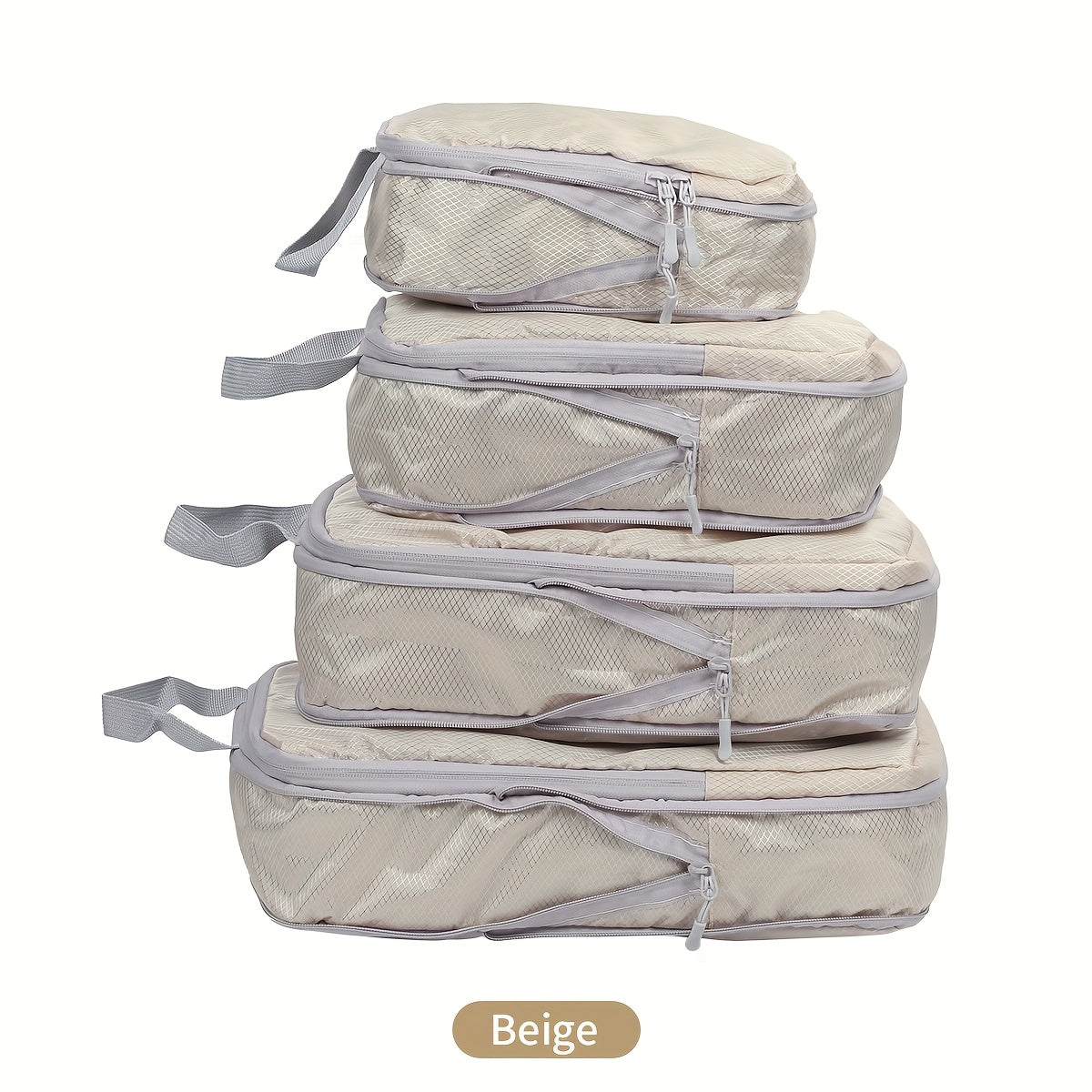 [Travel Luggage Set] 4pcs Travel Luggage Set | Travel Organizer, Travel Packing Cubes, Garment Bag, Clothing Protector Bag for Women, Travel Bag, Suitcase Set, Travel Essentials, Travel Must Haves, Duffle Bag, Travel Accessories