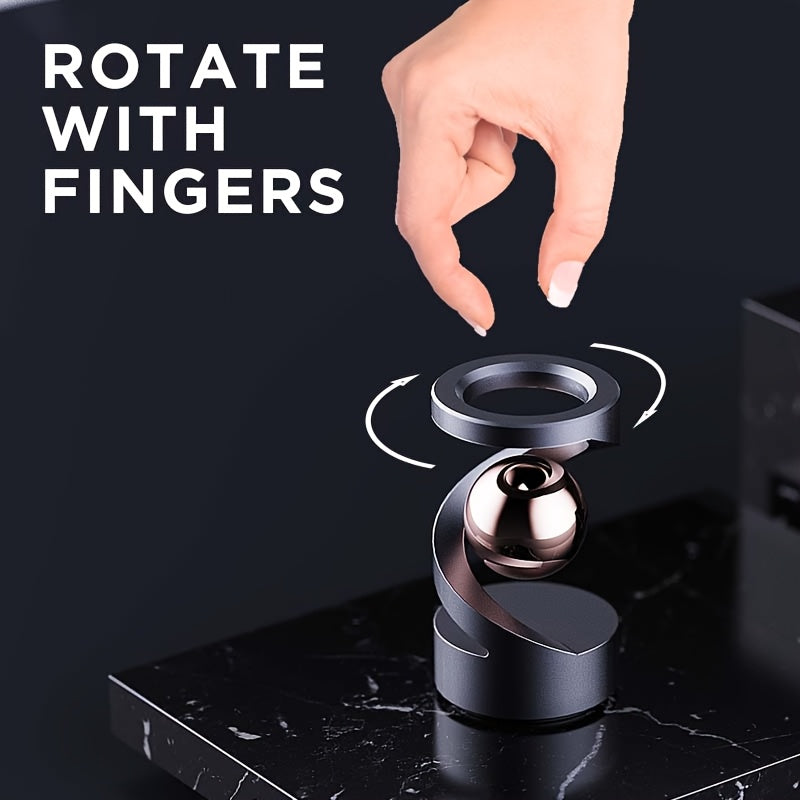 Elegant Gyroscope Desk Toy - Aluminum Alloy, Non- Levitating, Finger Rotation Desktop Ornament for Office Decor