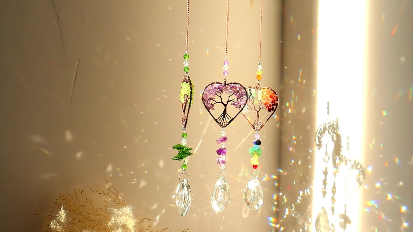 1pc/3pcs Tree of Life Sun Catcher Bring Positive Energy into Your Home with this Beautiful Tree of Life Sun Catcher!