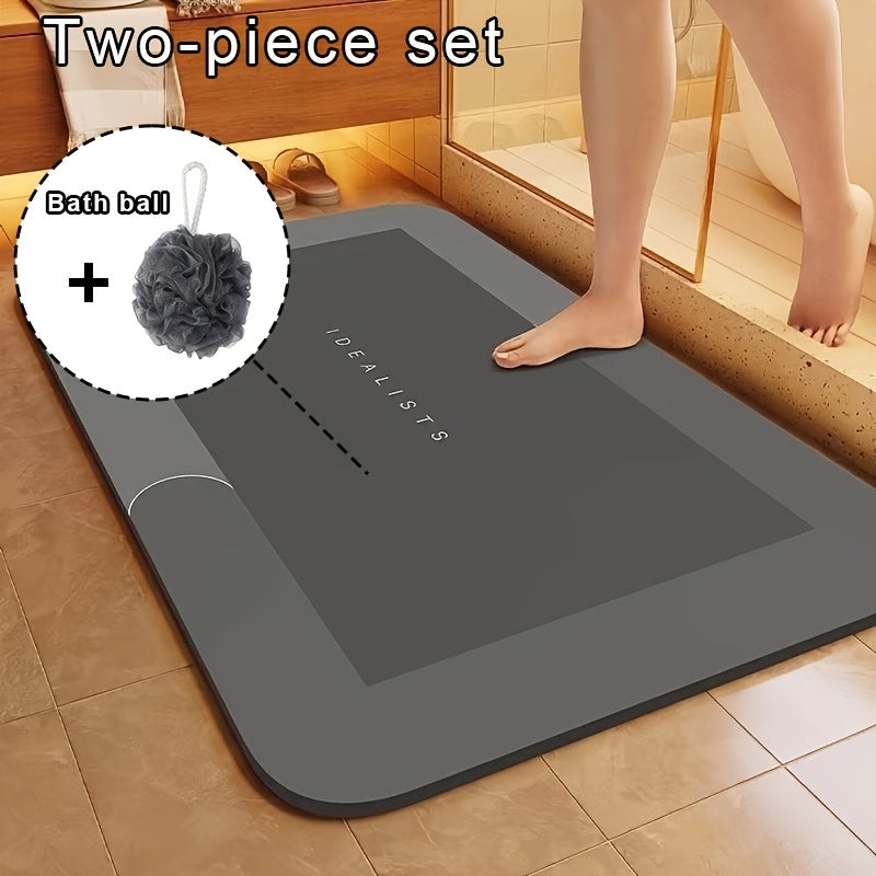 Super Absorbent Bath Mat | 1pc | Non-slip, Soft, Comfortable, Fast And Dry | Bathroom, Shower, Laundry Room, Bedroom, Living Room, Doorway, Kitchen