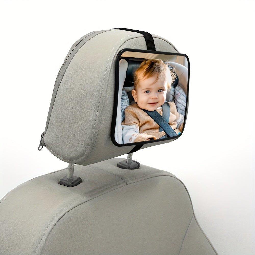 [Crash-Tested Car Mirror] Shatter-Resistant Car Mirror | Designed for Rear-Facing Infants, Crash-Tested, Providing a Broad And Clear View