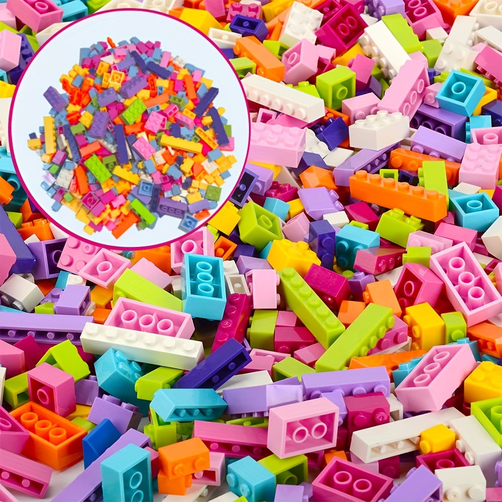 [Colorful Blocks] 500pcs Educational Building Blocks Set | Colorful DIY Construction Toys for Youngsters - Perfect for Boys & Girls, Ideal Christmas, Thanksgiving & Birthday Gifts, Small Particle, Puzzle