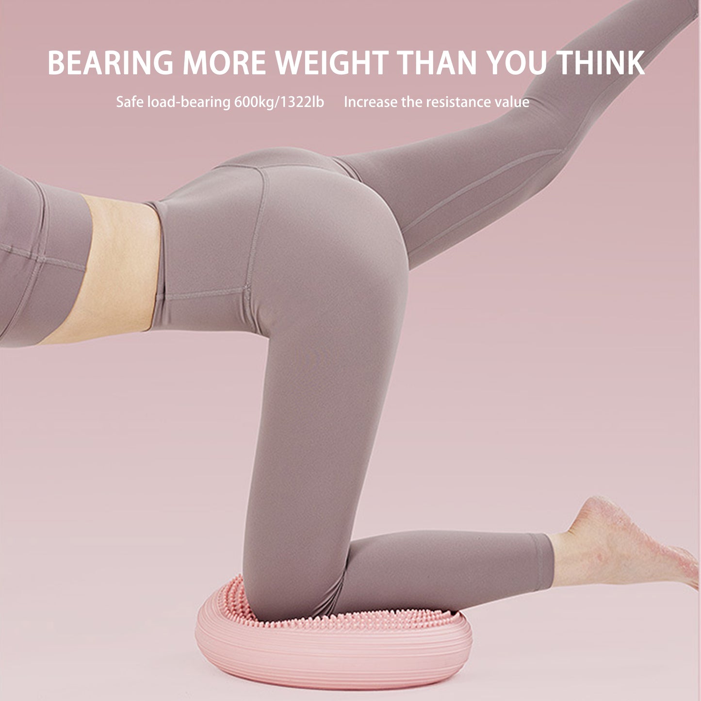 2-Piece Set Inflatable Core Trainer Yoga Balance Pad Set With PVC Material For Yoga, Pilates, And Balance Training