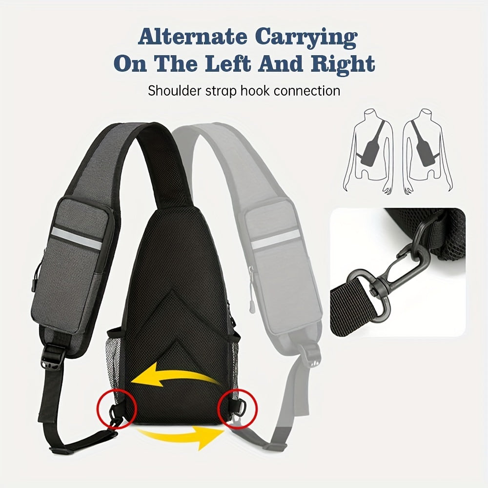 Sling Bag Lightweight Crossbody Sling Backpack for Women Men Large Shoulder Chest Bag Daypack for Hiking Traveling